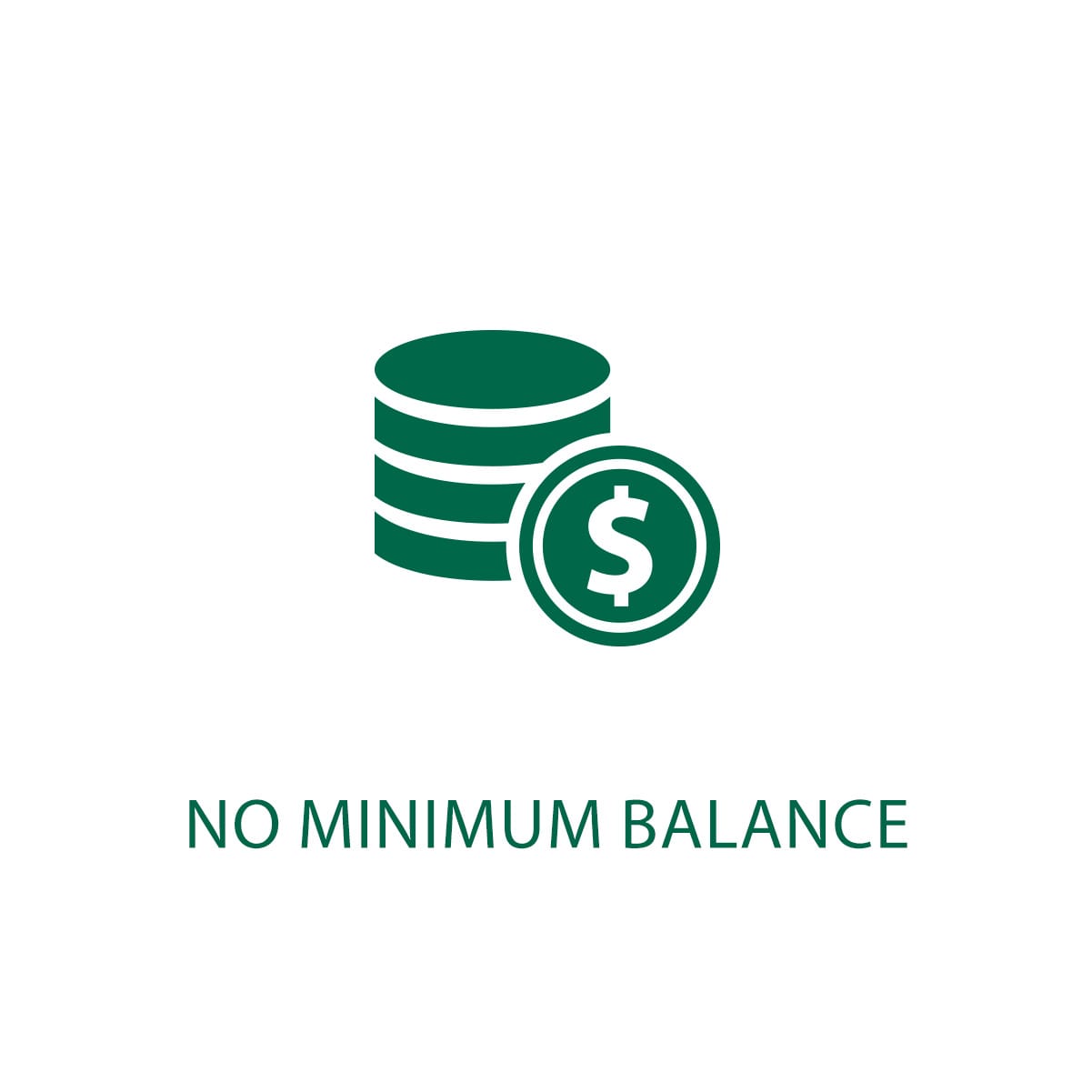 No minimum balance requirement
