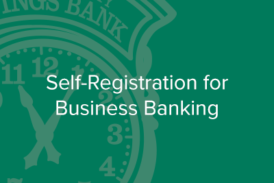 Self-Registration for Business Banking